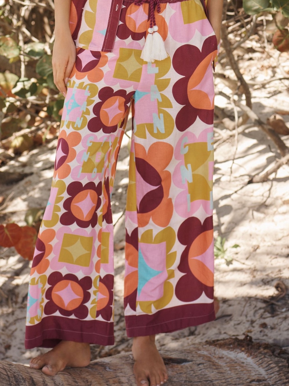 Anthropologie Exclusive Celandine x Holly Clarke Wide Leg Linen Blend Pant NWT - Picture 2 of 3